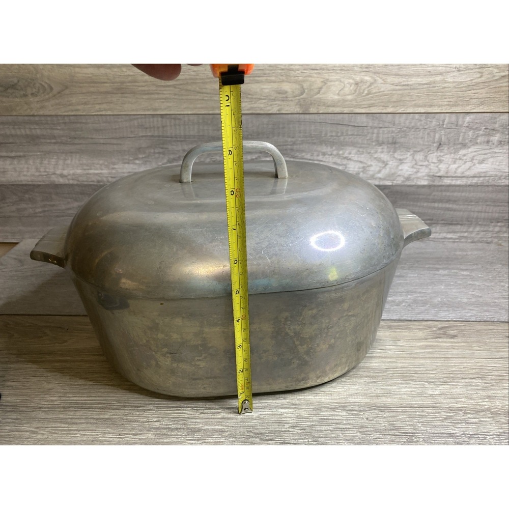 Vintage Wagner Ware Magnalite Sidney O Roaster Pan 4265-P 8QT w/Lid & Trivet